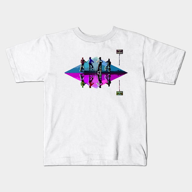 Stranger Things|Netflix|Hawkins|Upside Down Kids T-Shirt by Rivenfalls